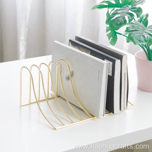 S-shaped bookend desk top Student dormitory book storage